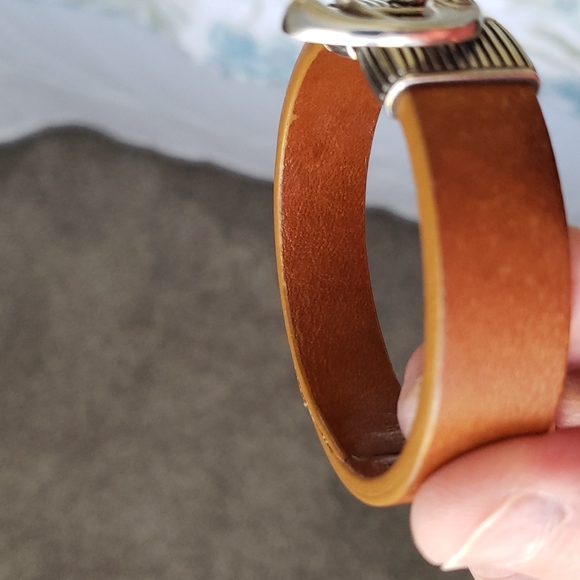 David Yurman .925 Sterling Vintage Leather Bracelet - Picture 10 of 11